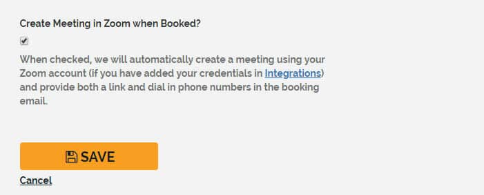 Zoom.us within Book like a Boss