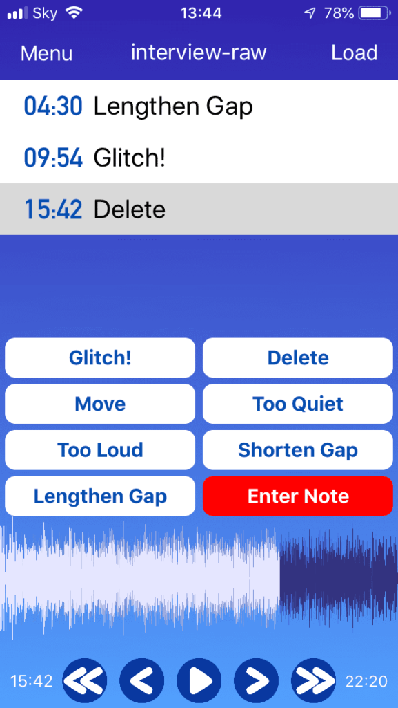 EditPoint Review - using the app on iPhone