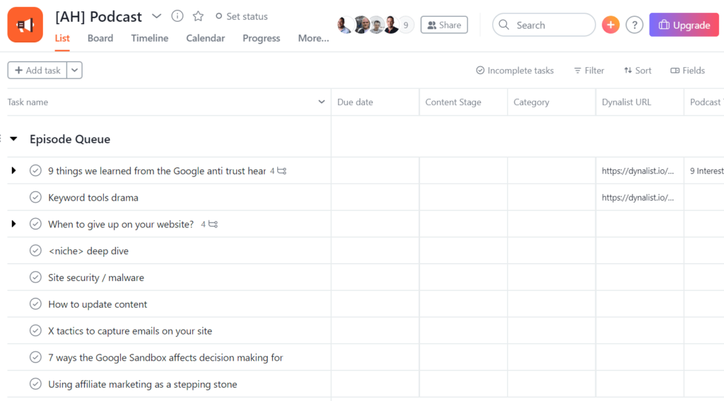 podcast editorial workflow
