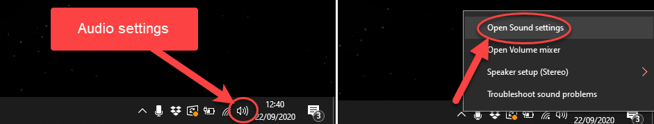 mic selection tool in windows 10